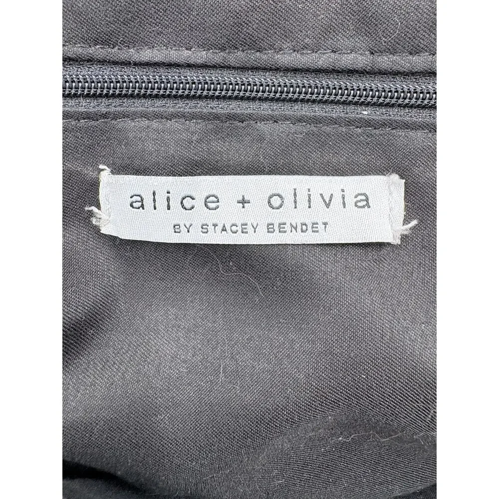 Alice + Olivia Tote black with daisy's